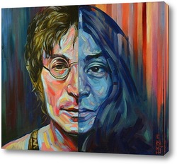   Картина Джон Леннон и Йоко Оно .