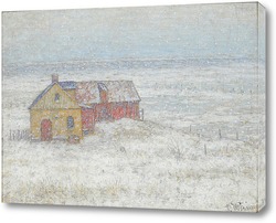   Картина Снегопад на ферме