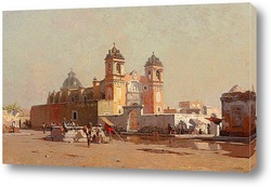   Постер Церковь Санта-Анна в Мексике, 1885