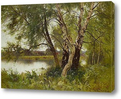   Картина Спокойный пейзаж реки