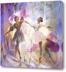   Постер Балерины в цветах