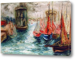   Картина Парусные Лодки в Гавани