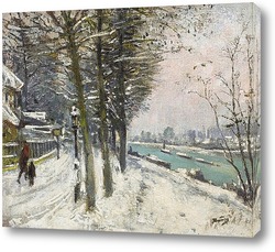  Картина Риверсайд в снегу