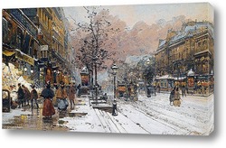   Картина Большой бульвар, Париж