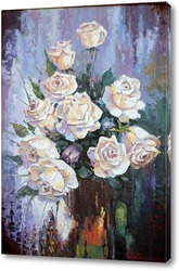   Постер Белые розы