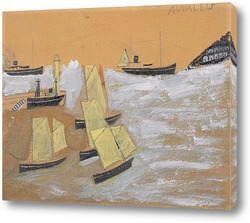   Картина Лодки в порту