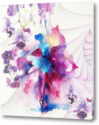   Постер Балерина с орхидеями