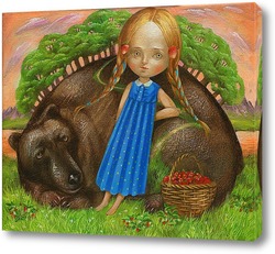   Картина Маша и медведь