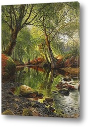   Картина Лесной поток