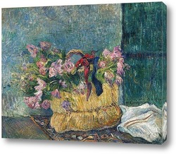   Картина Розы в корзине