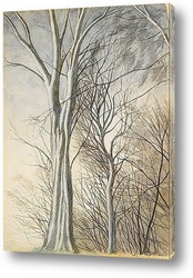  Картина Деревья в лесу