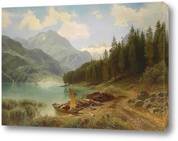    Отдых на озере 1874