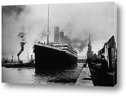   Постер Титаник идущий из Саутгемптона,Ирландия 1912