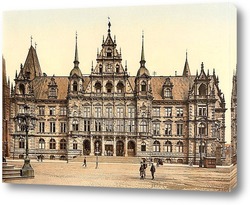   Постер Висбаден, Гессен-Нассау, Германия.1890-1900 гг