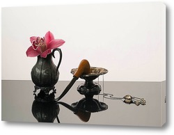   Постер Натюрморт с розовой орхидеей
