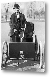     Генри Форд в своём автомобиле,1896г.