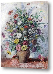   Постер Натюрморт с вазой со цветами
