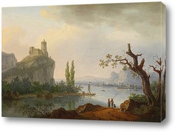   Картина Скалистое побережье с замком