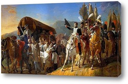   Картина Наполеон отдает честь раненым воинам, 1806