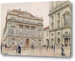   Постер Картина художника XIX-XX веков, пейзаж, город