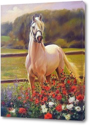   Картина Белый конь 