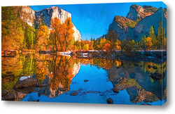   Постер Осеннее озеро