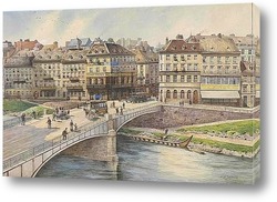   Постер Вид на канал Дунай