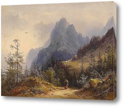   Картина Вид на гору
