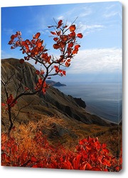   Постер японский мотив Крымских гор