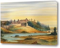   Картина Царицыно со стороны прудов