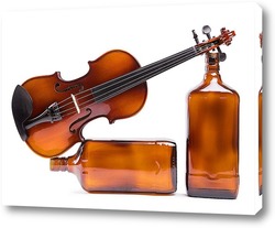  Натюрморт со скрипкой, шаром и бутылкой