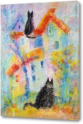   Картина Городские коты