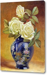   Картина Розы в восточной вазе