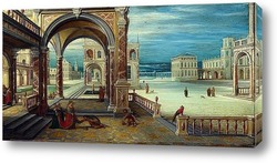   Постер Двор ренессанского дворца