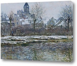   Картина Ветей,церковь,снег