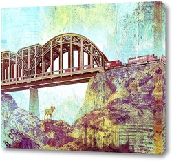   Постер Ретро мост