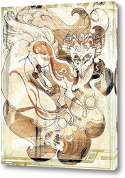   Постер Кицунэ - японская лиса