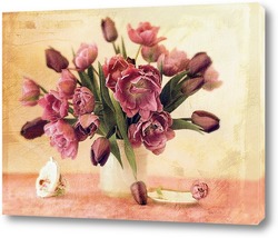  Розовые тюльпаны