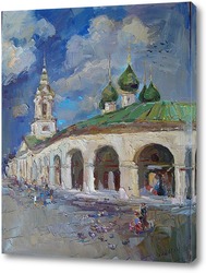   Картина Торговые ряды в Костроме