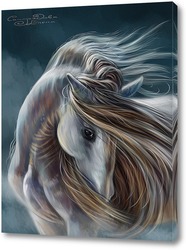   Картина Лошадь в тумане