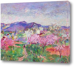   Постер Фруктовый сад в цвету  