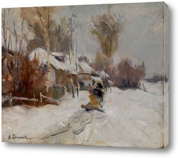  Зима в деревне