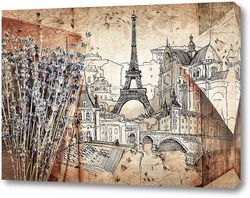   Постер Зарисовки Парижа