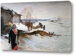   Картина Русская деревня, 1922