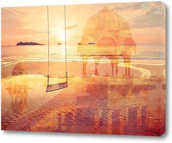   Постер Морской пляж