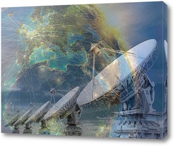   Постер Спутниковая антенна 