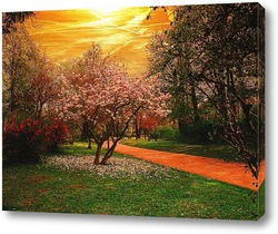   Картина Весенний парк