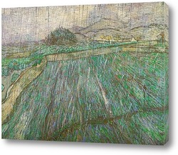   Картина Закрытые поля в дождь, 1889