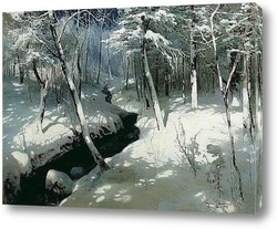   Картина Ручей в лесу. 1906