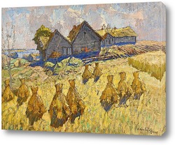   Картина Уборка урожая, 1931
